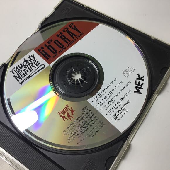 Naughty by Nature Hip Hop Hooray & The Hood Comes First Single 1993 - Picture 4 of 4